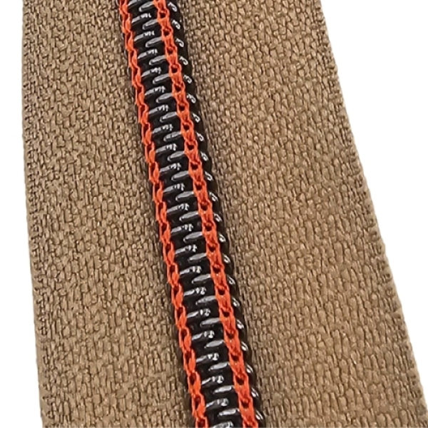 Reißverschluss Beige Titan Orange
